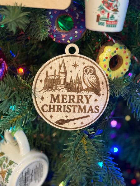 Snow castle wizard Christmas