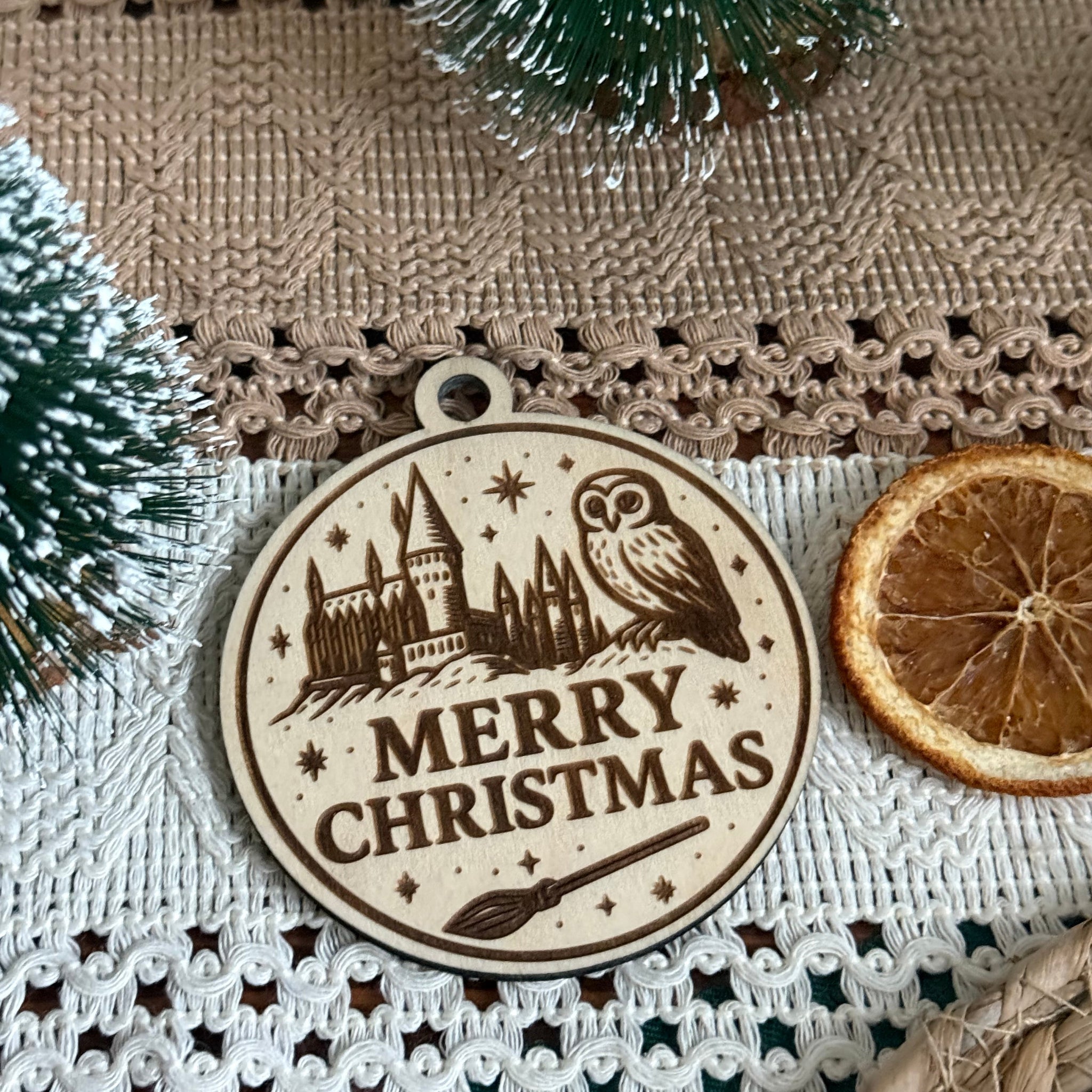 Snow castle wizard Christmas