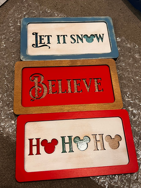 Mini Christmas Signs