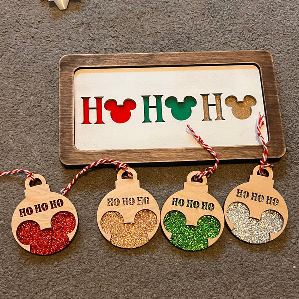 Ho Ho Ho mini decorations
