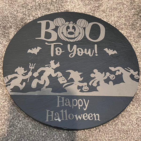 Halloween 9inch slate disks