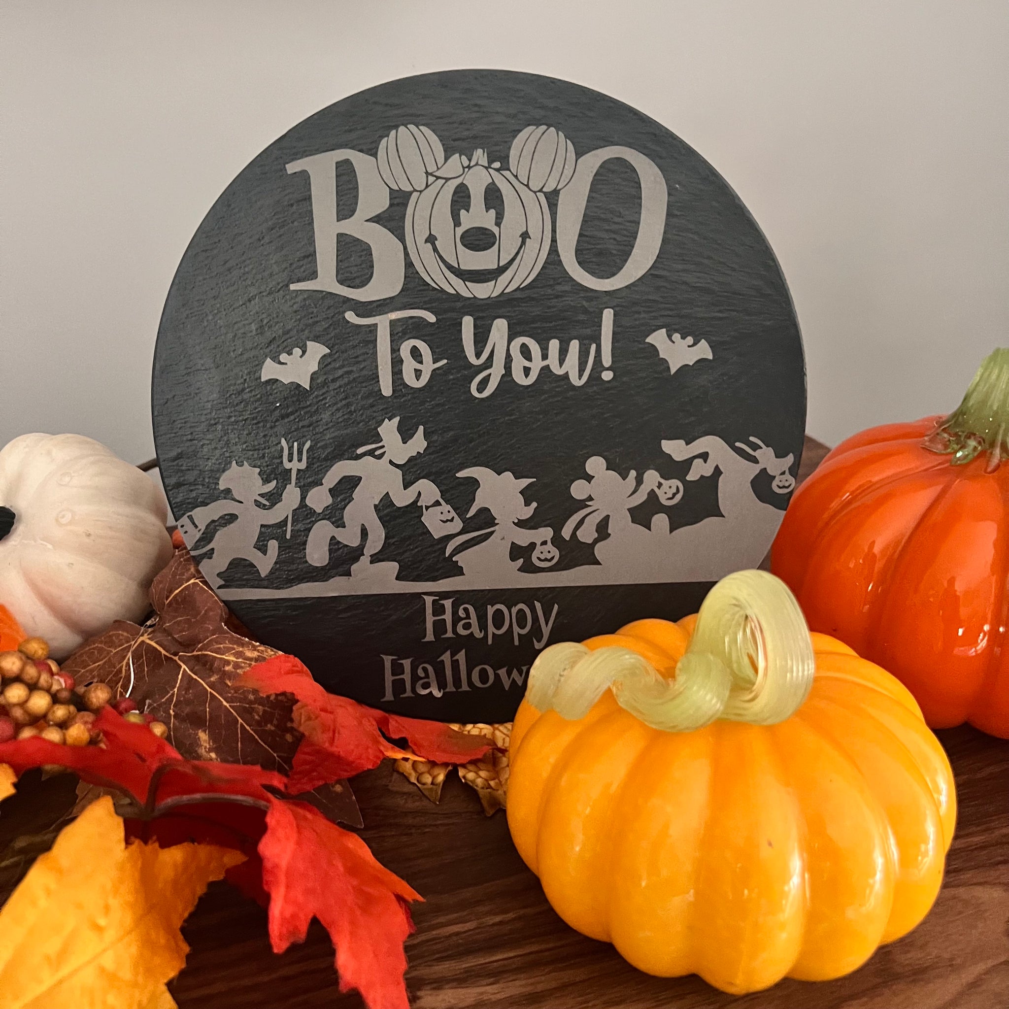 Halloween 9inch slate disks