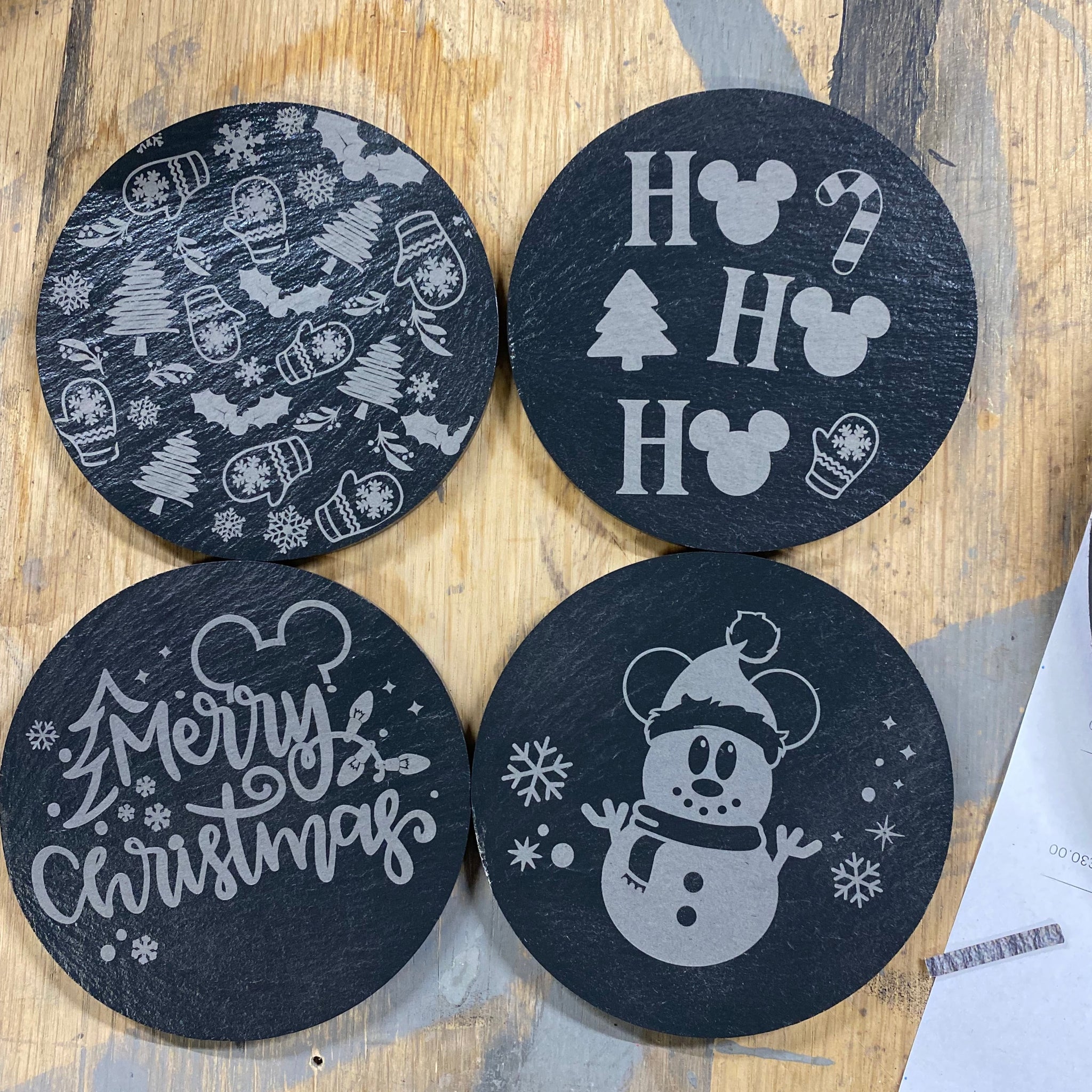 Christmas slate Coasters